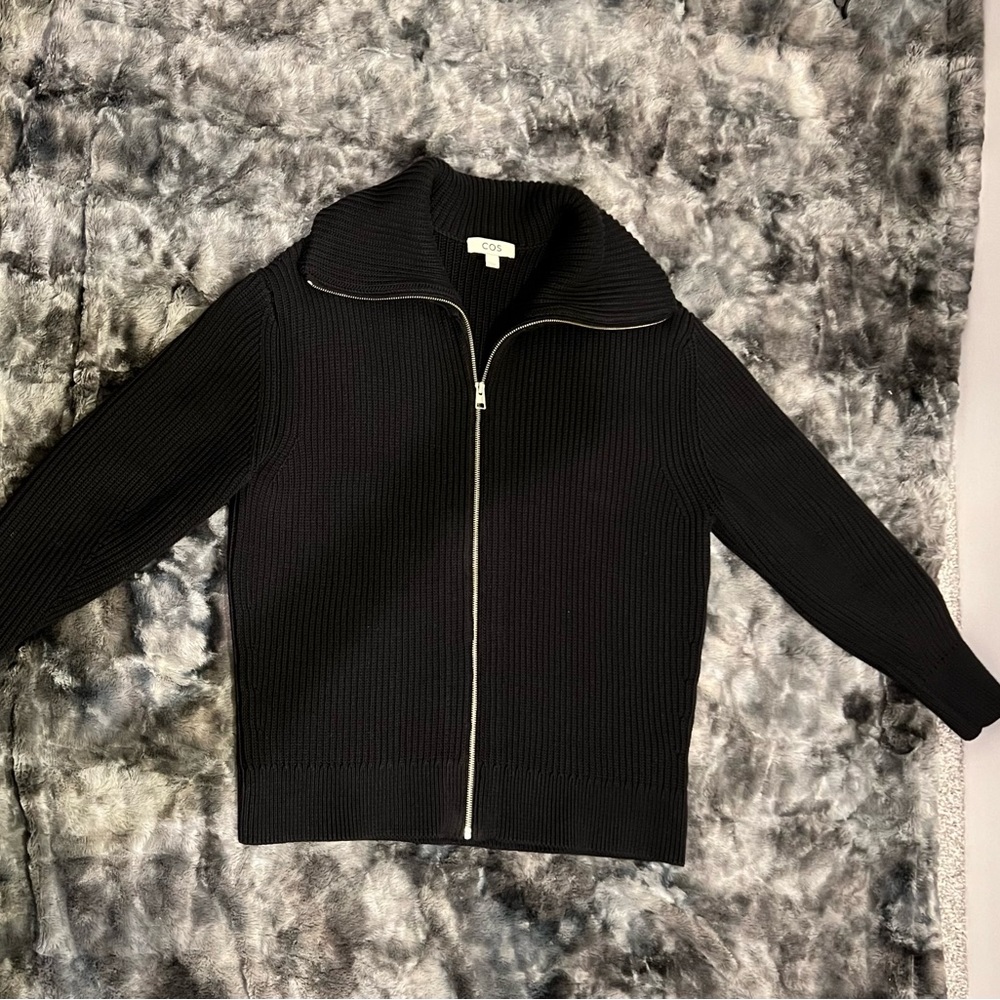 COS Cotton knit cardigan